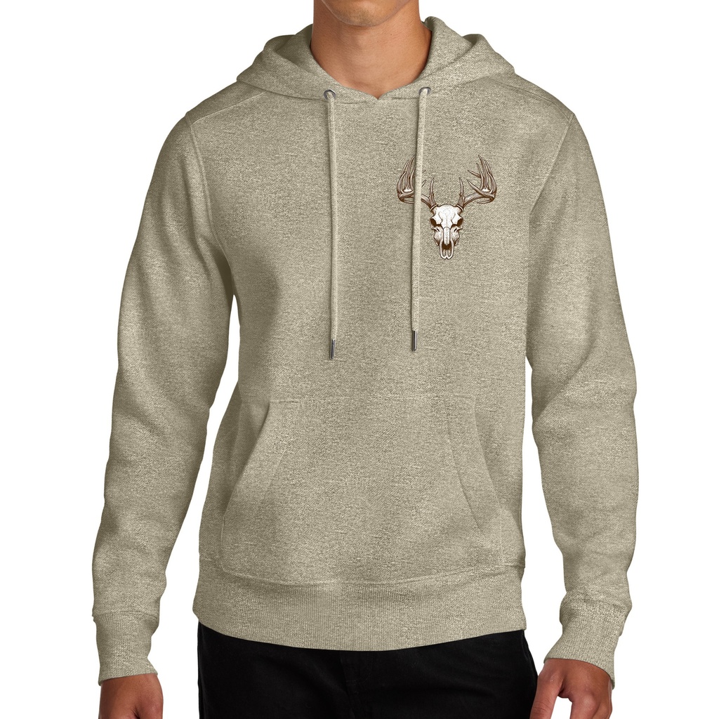 Big Buck Skull - Mid Weight Fleece Hoodie