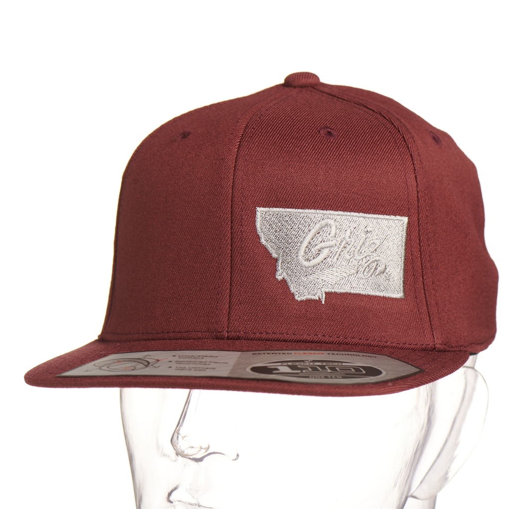 Griz Script Montana Flexfit Flatbill