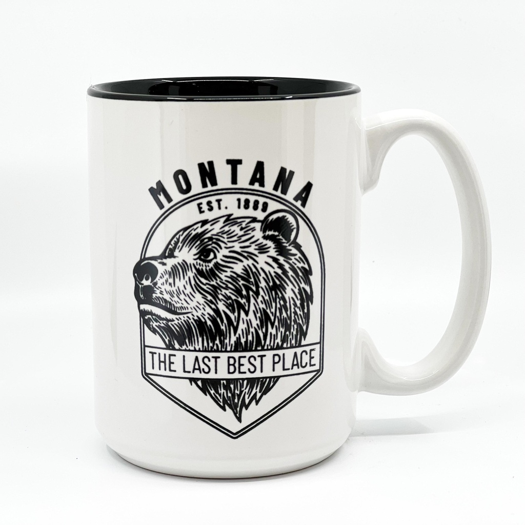 Montana Bear Head Mug 15 oz.