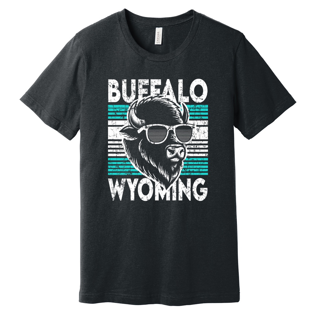 Wyoming Bison Glint Sunglasses - Unisex Soft Blend Tee