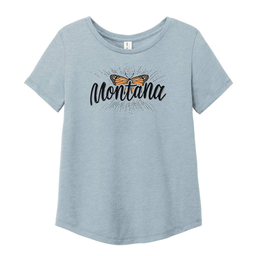 Butterfly Montana - Women's Tri-Blend Scoop Neck Tee