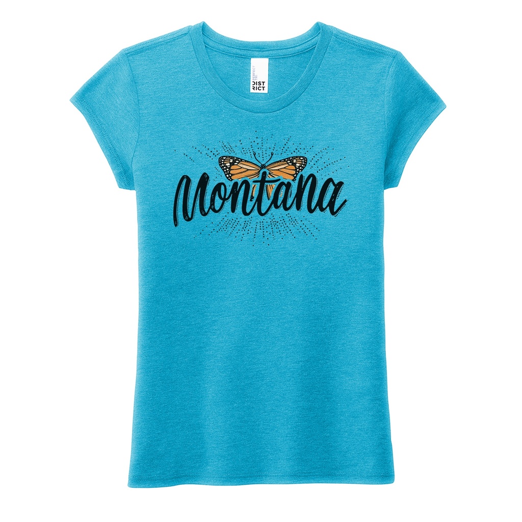 Butterfly Montana - Girls Tri Tee