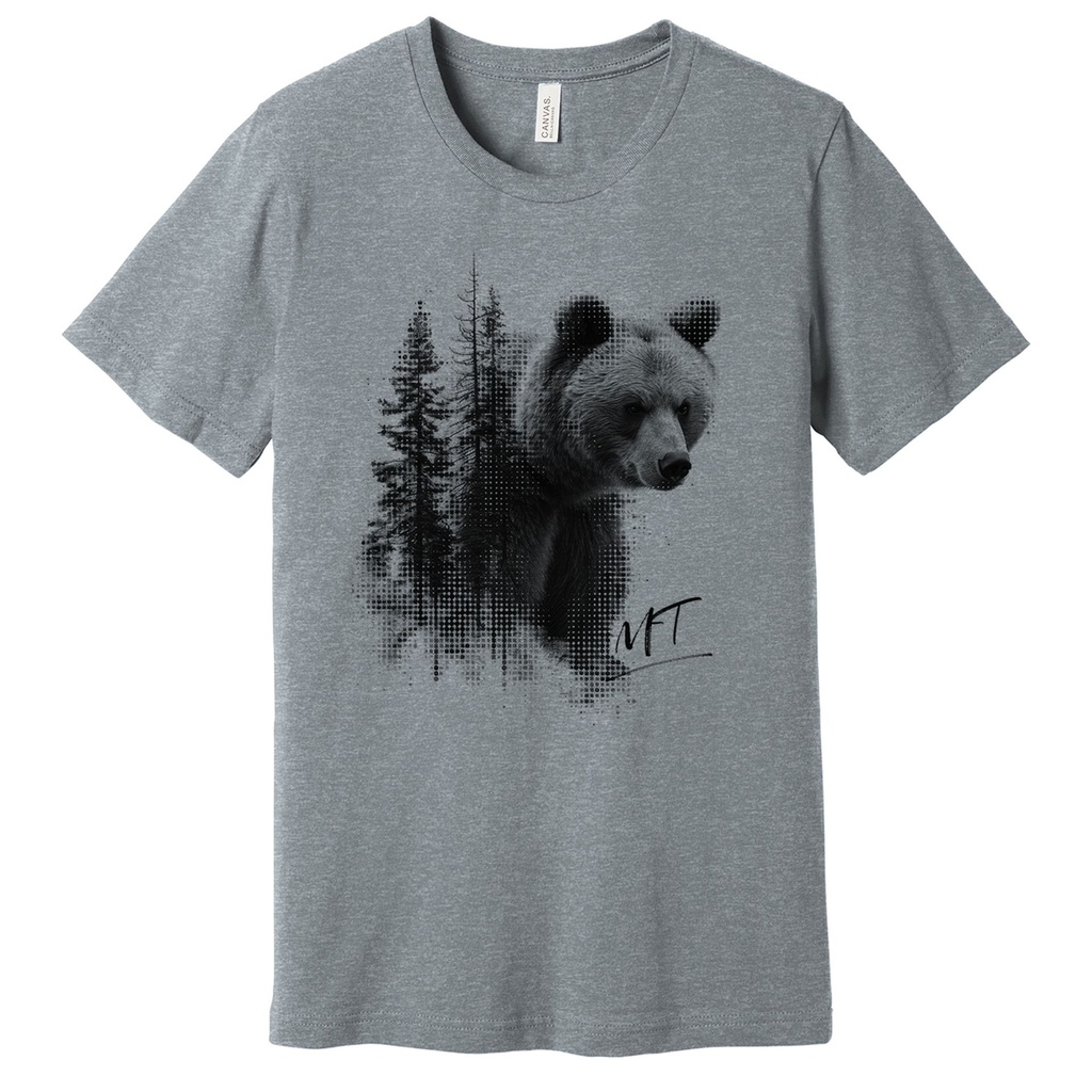 Multi Exposure Bear - Unisex Soft Blend Tee