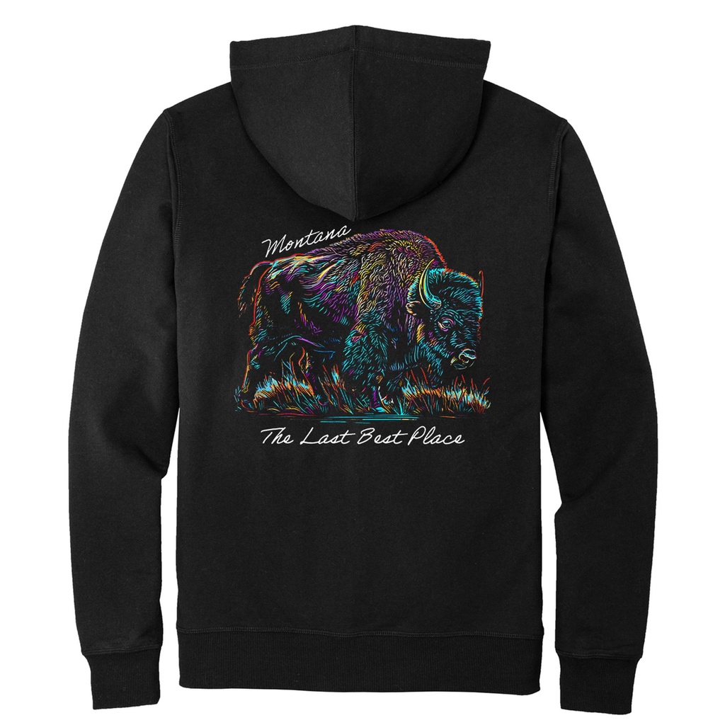 Many-Color Bison Montana Zip hoodie