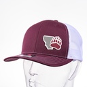 Montana Griz Paw 3D Patch - Richardson Snapback Trucker Cap