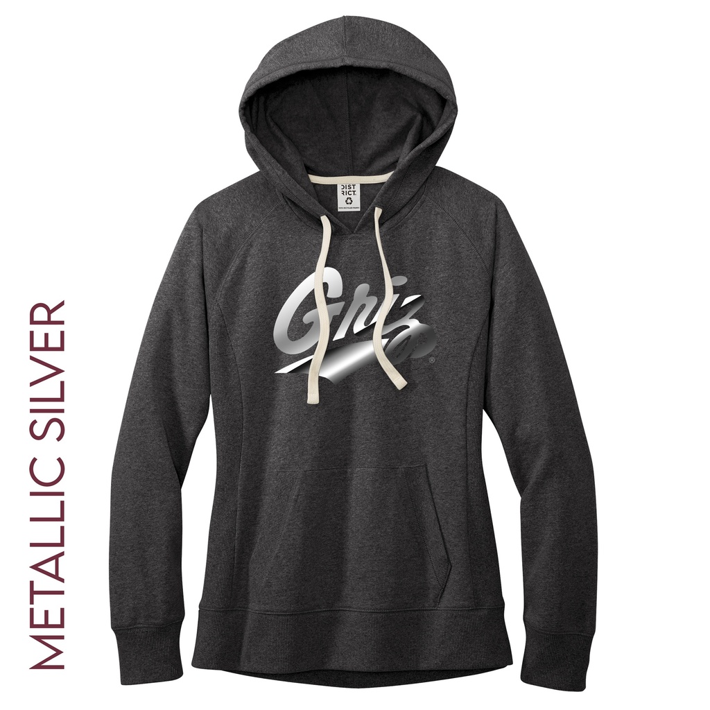 Metallic Griz Script - Women's Re-Fleece Hoodie