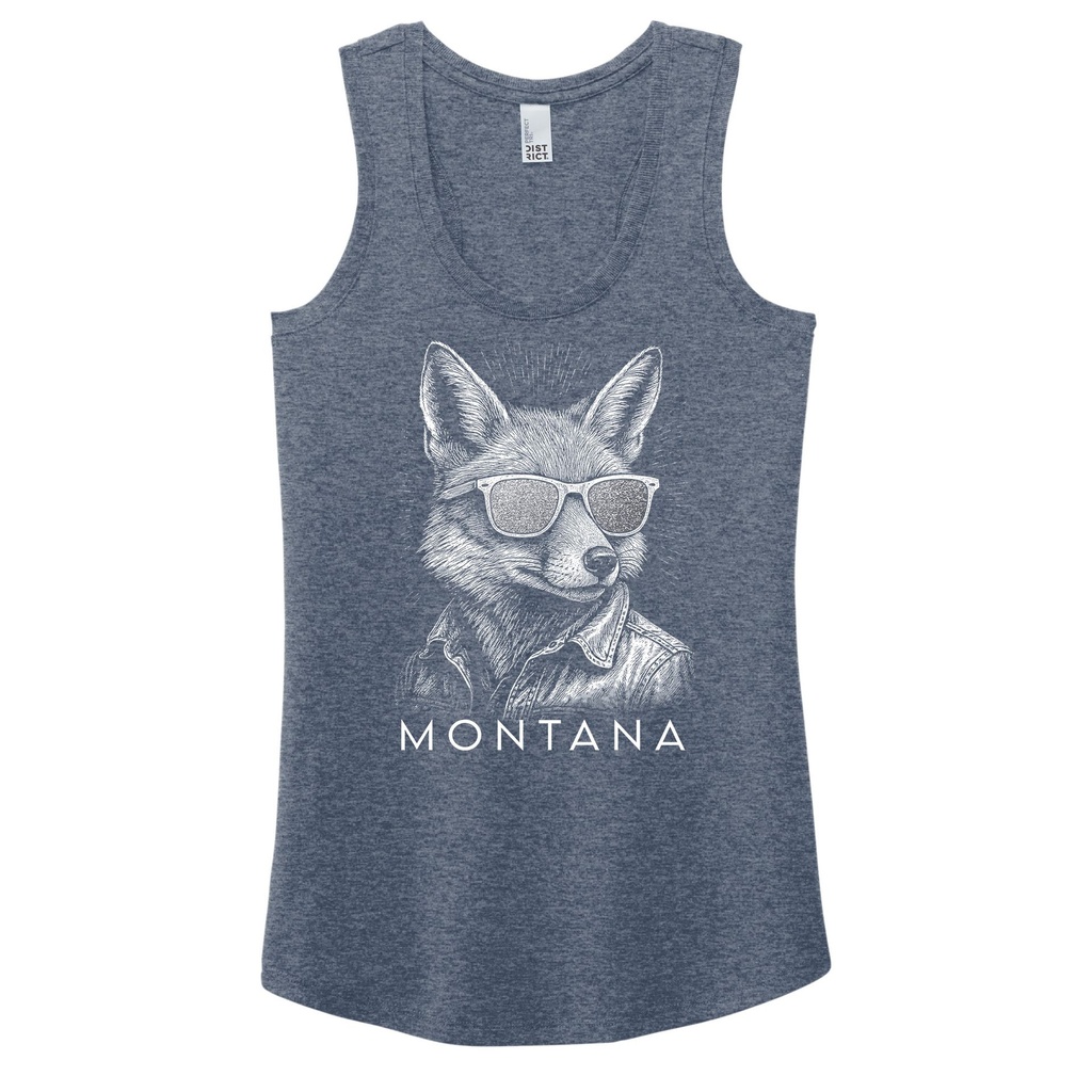Glitter Fox Sunglasses Montana - Women's Tri-Blend Racerback Tank