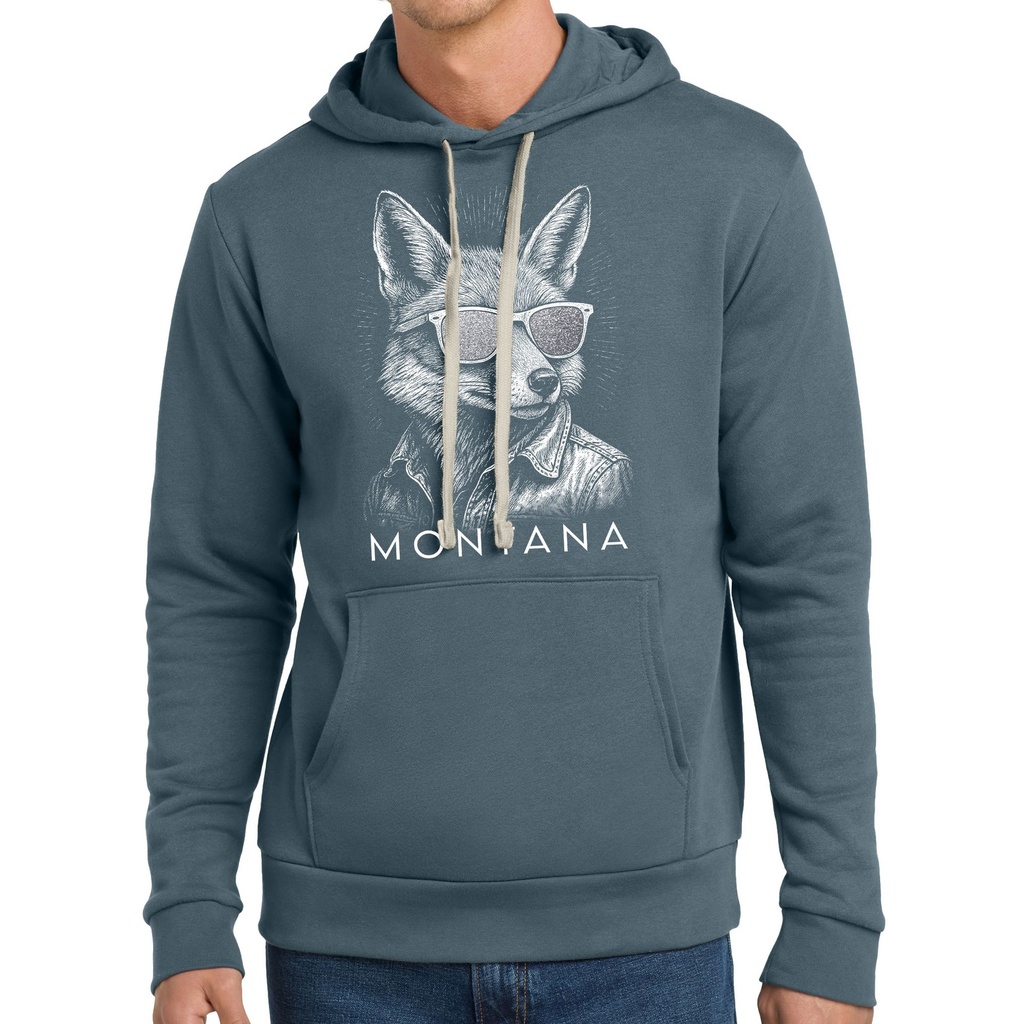 Glitter Fox Sunglasses Montana - Unisex Mid-Weight Hoodie