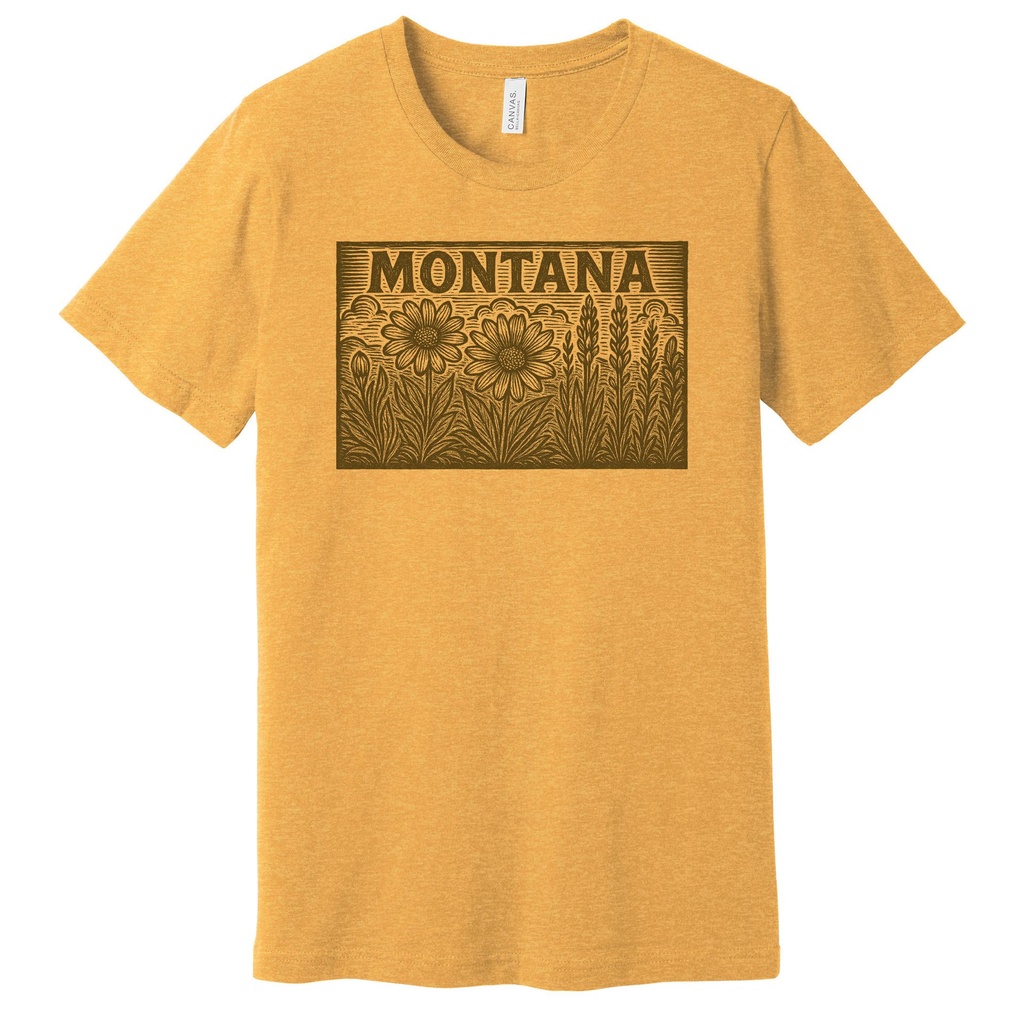 Woodcut Flowers - Unisex Soft Blend Tee