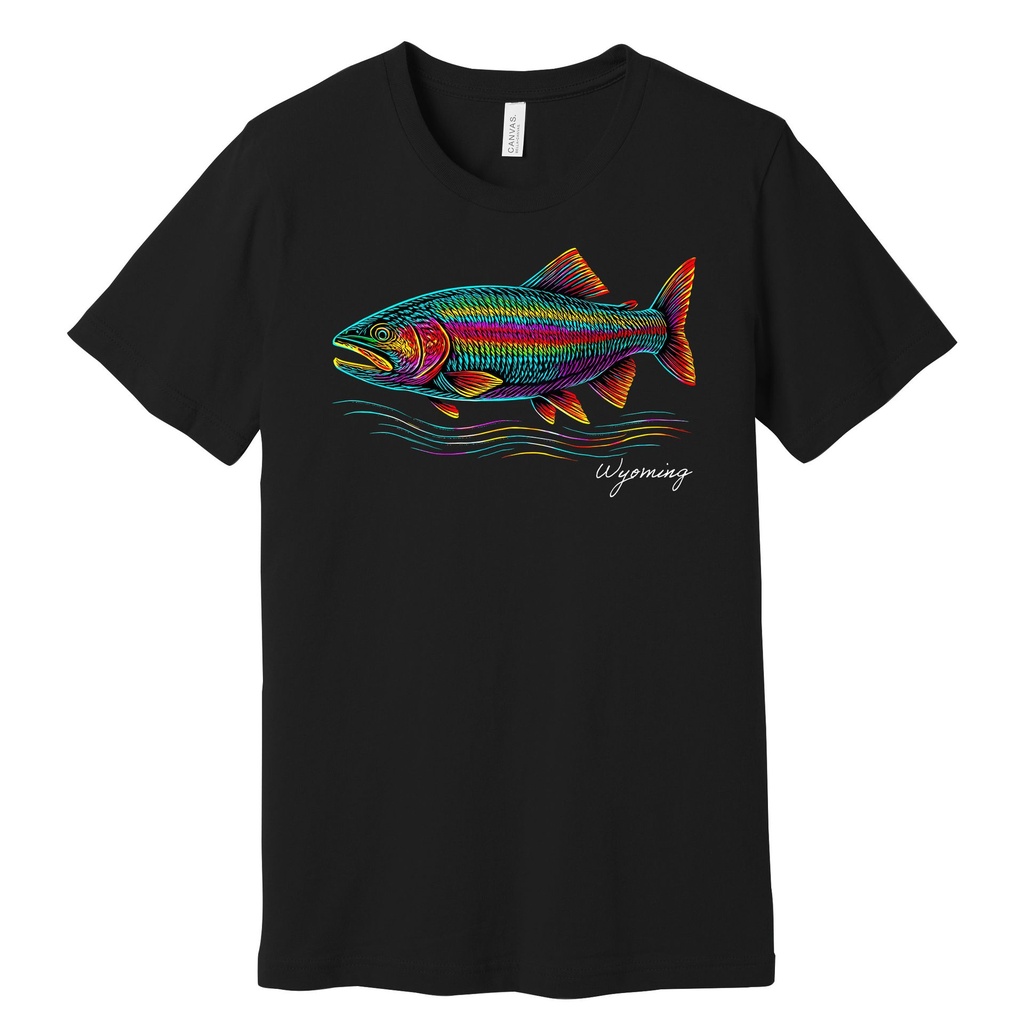 Many-Color Trout - Wyoming - Unisex Soft Blend Tee