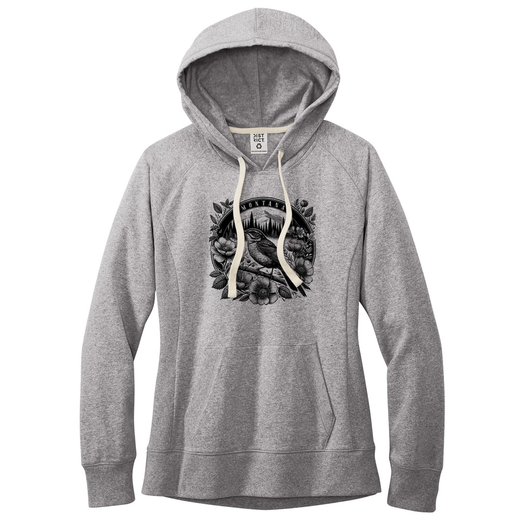 Meadowlark Flowers Montana - Women's Recycled Fleece Hoodie