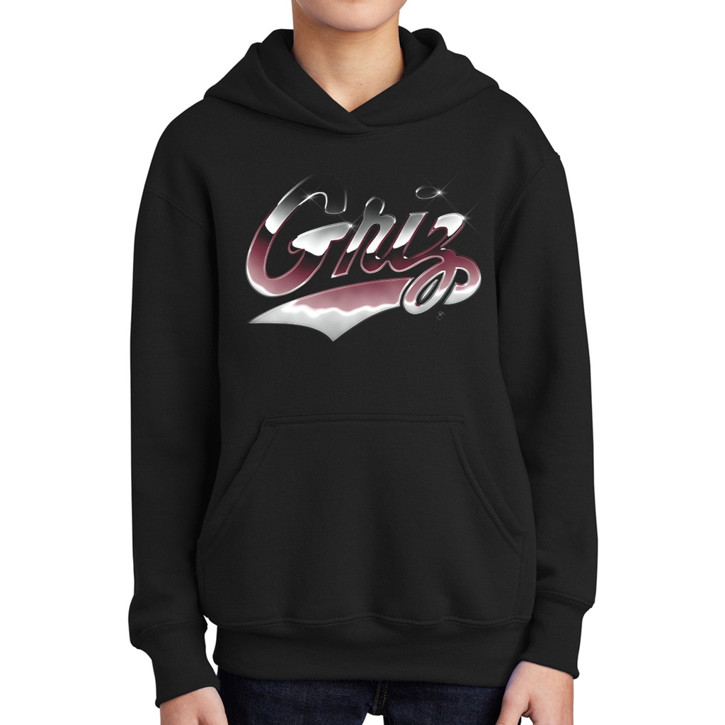 Chrome Griz - Youth Fleece Pullover Hoodie