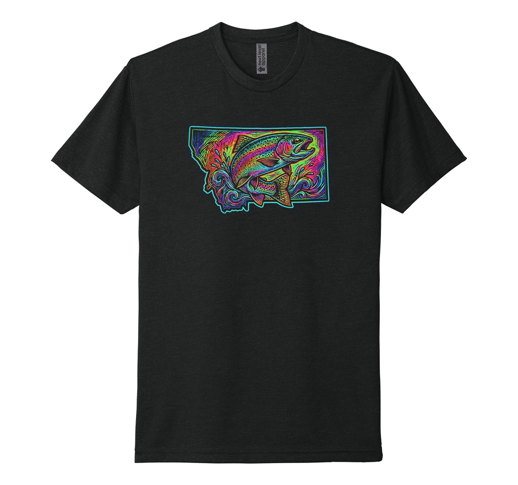 Blacklight Trout MT - Unisex CVC Tee