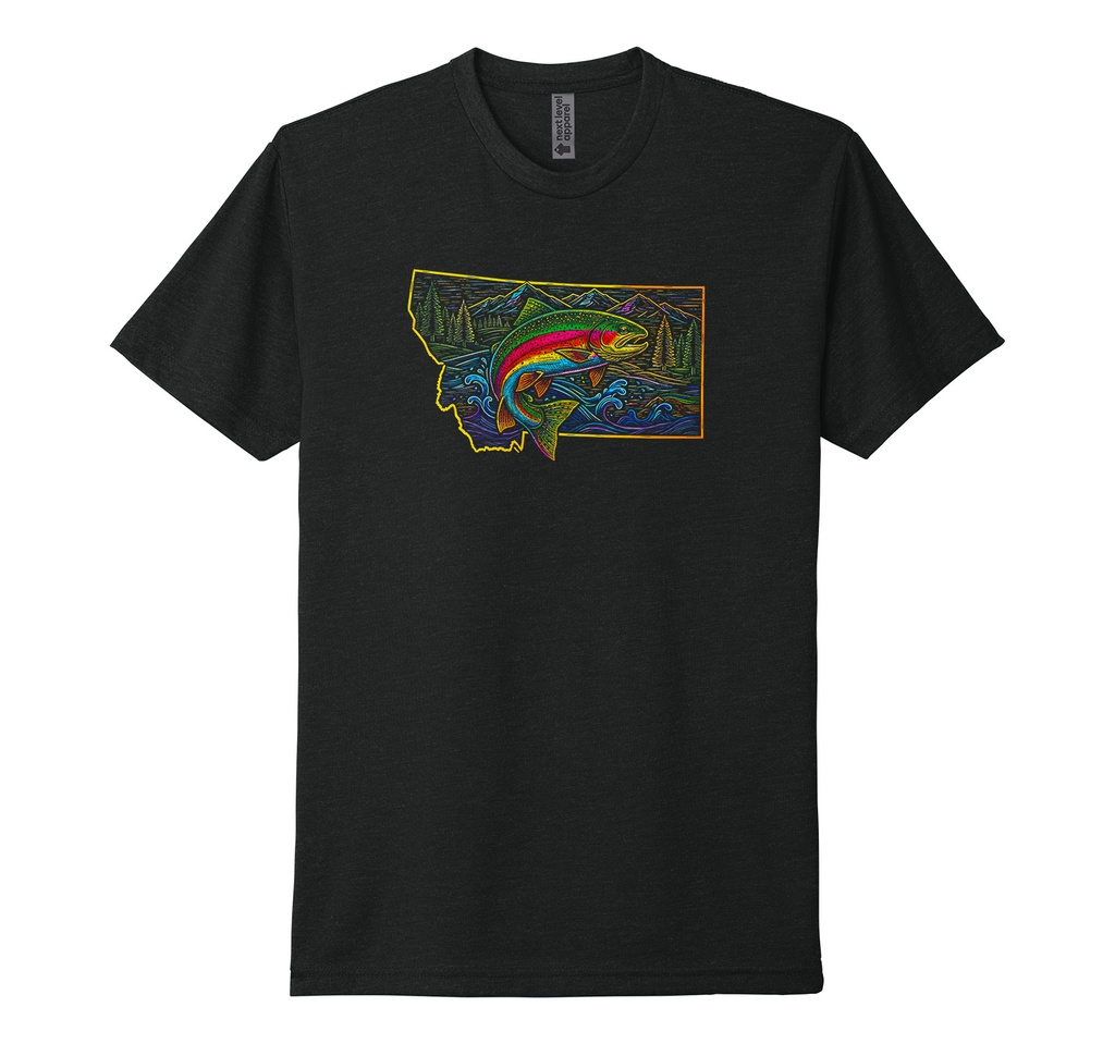 Neon Jumping Trout MT - Unisex CVC Tee