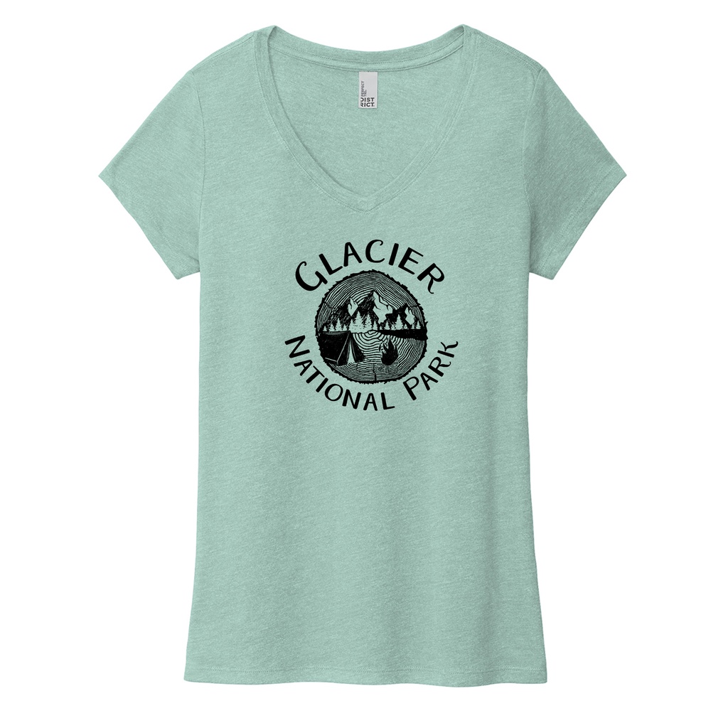 Glacier National Park Tri-blend V-Neck