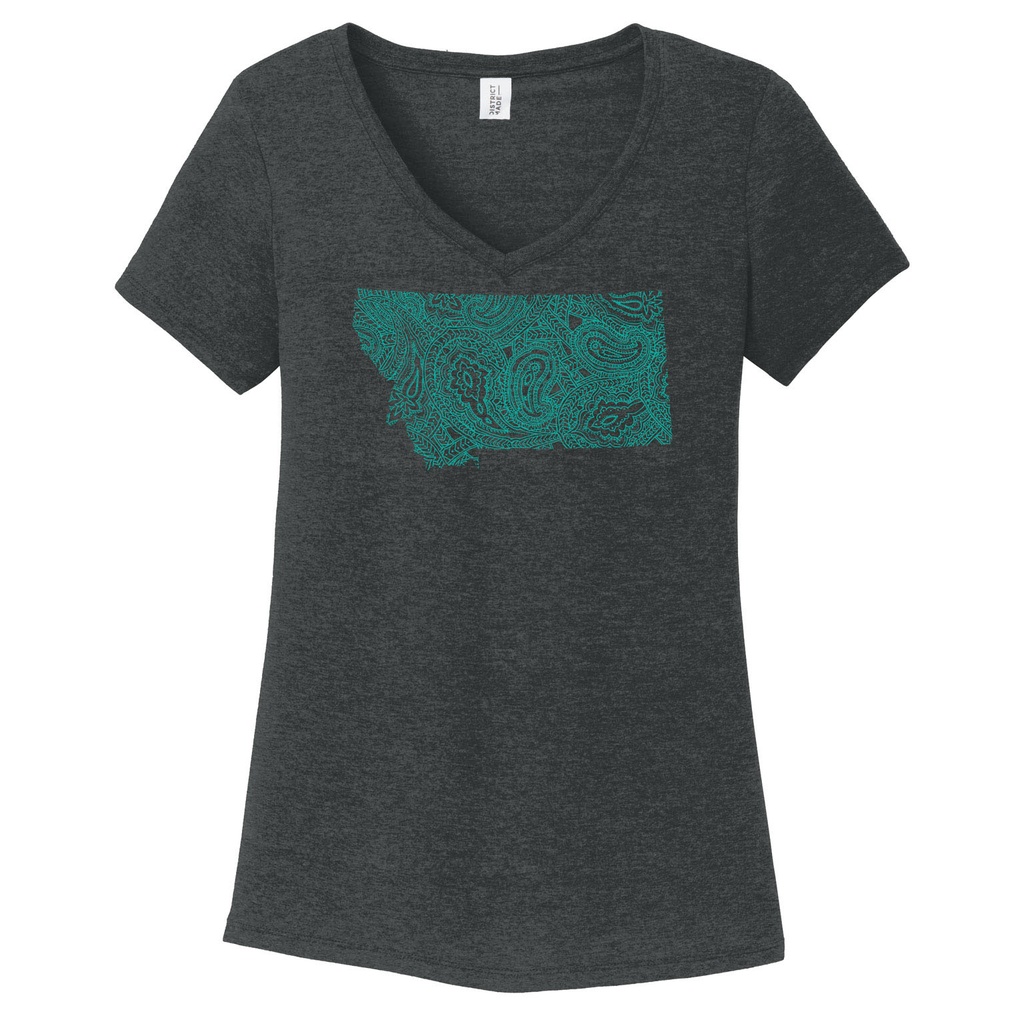 Paisley Montana Ladies Tee Tri-blend