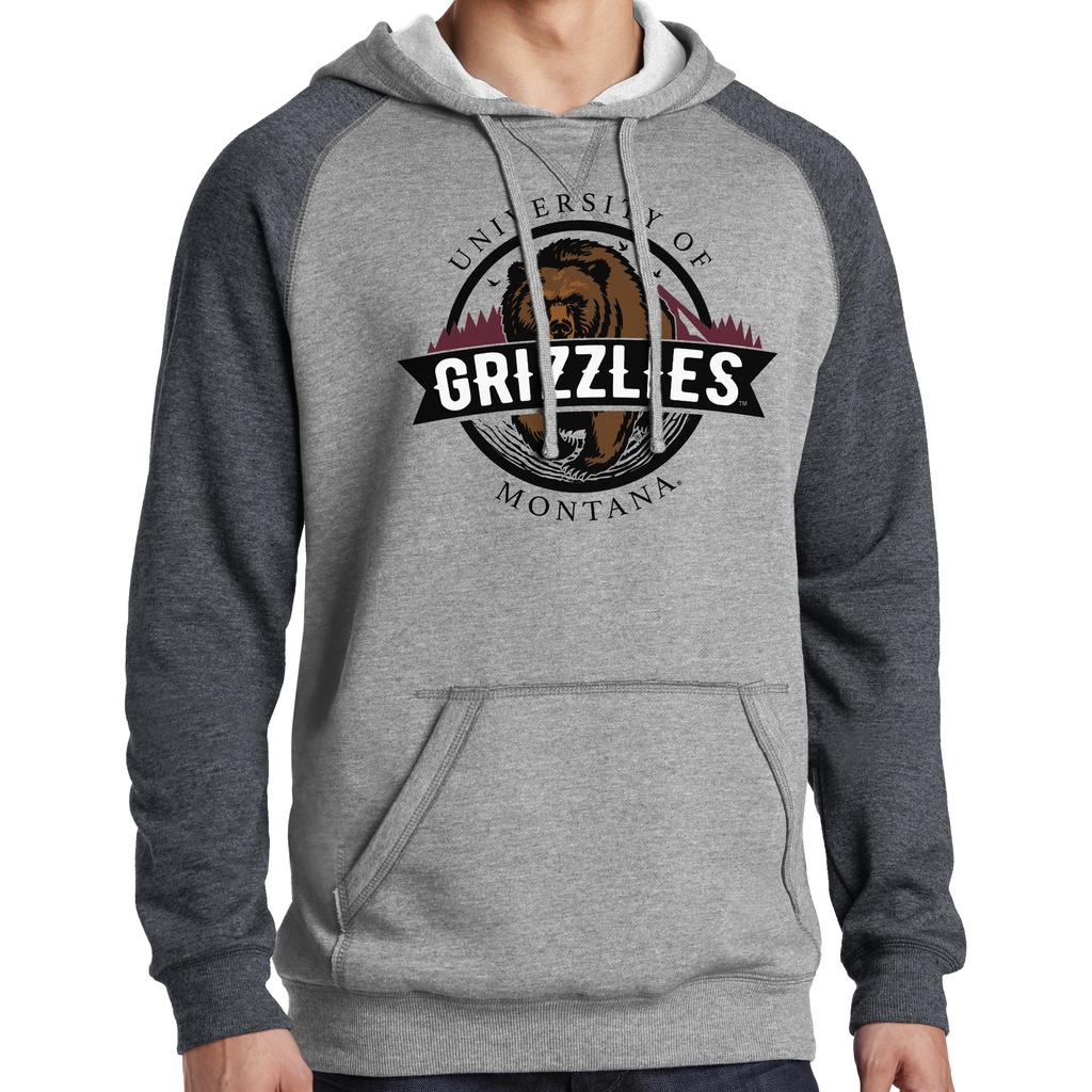 Univeristy of Montana Grizzlies Color Block Hoodie