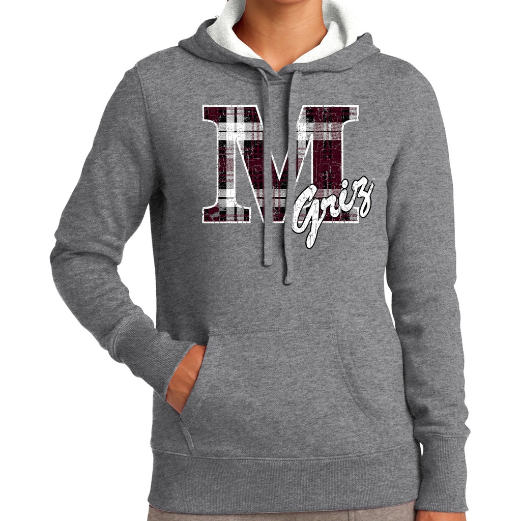Plaid M Griz Ladies' Hoodie