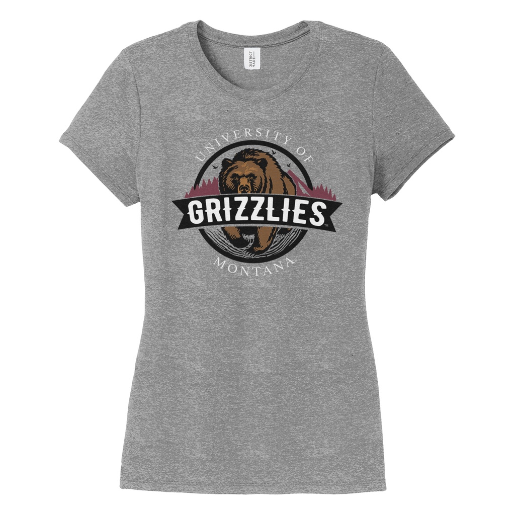 Women's Charging Bear Emblem Tri-blend Crew T-shirt