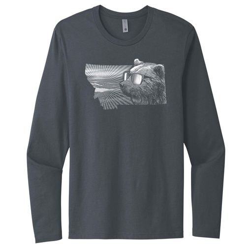 Bear with Sunglasses Cotton Long Sleeve Tee