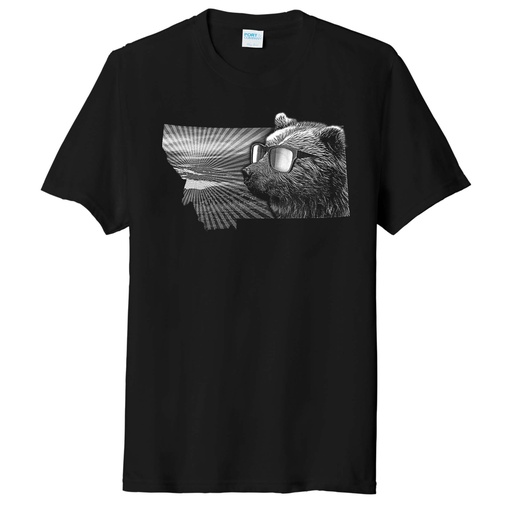 Bear with Sunglasses Tri Blend Tee