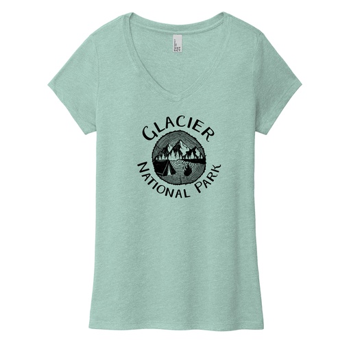 Glacier National Park Tri-blend V-Neck