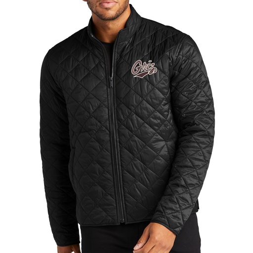 MERCER+METTLE Quilted Full-Zip Jacket - Embroidered Griz Script