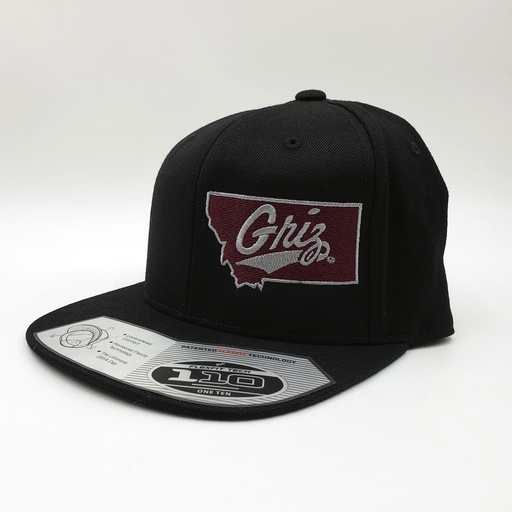 Griz Script Montana Flexfit Flatbill