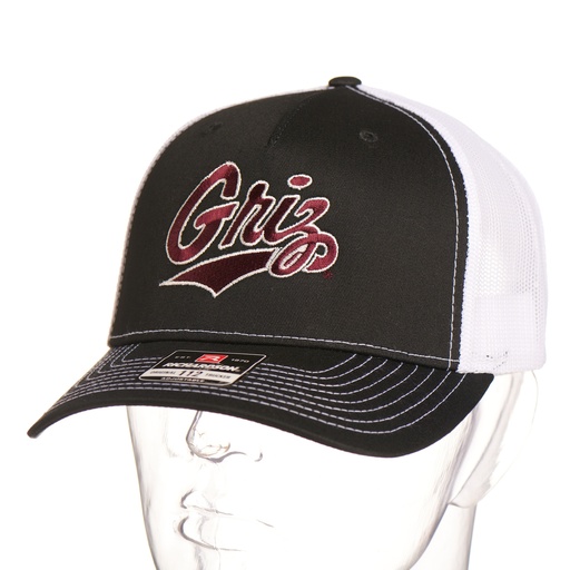 [112FP-EMTG10-BWH] Griz Outlined - Richardson 5 Panel Cap