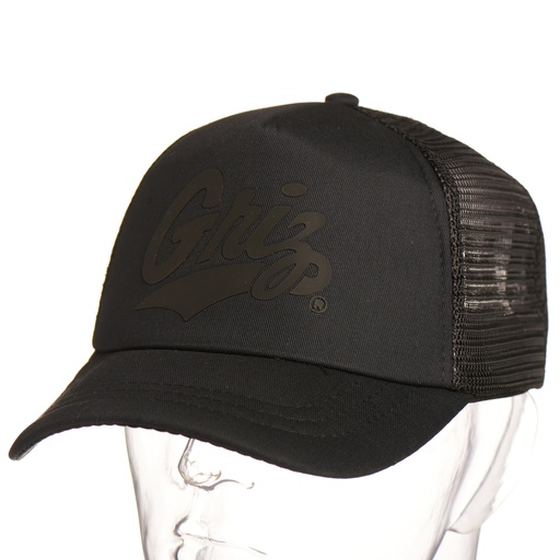 [C936-MTG02-BBL] Griz Black Vinyl - Foam Trucker Cap