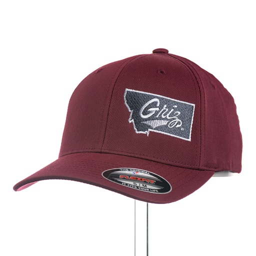 Griz Script Montana Performance Fitted Cap
