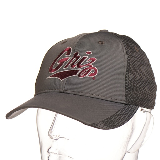 Griz Script Sport Tek Camo Hex Cap