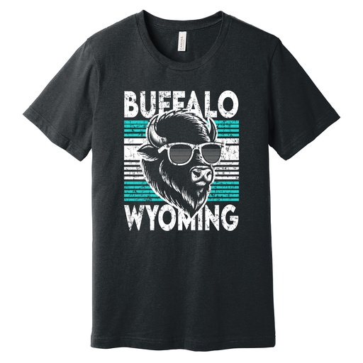 Wyoming Bison Glint Sunglasses - Unisex Soft Blend Tee