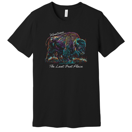 Many-Color Bison Montana - Unisex Soft Blend Tee