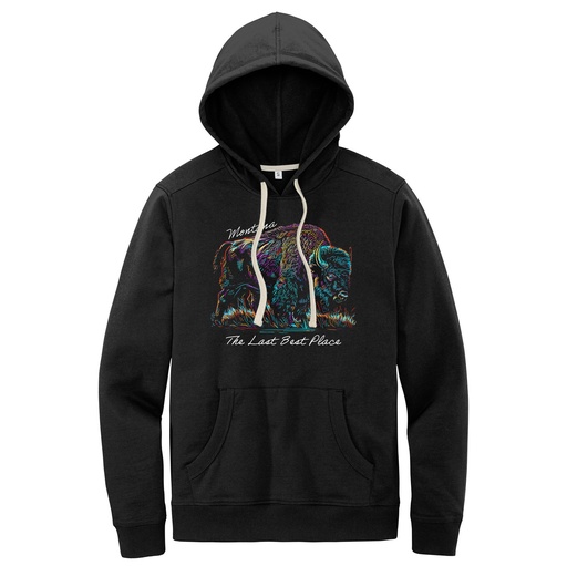 Many-Color Bison - Re-Fleece Hoodie
