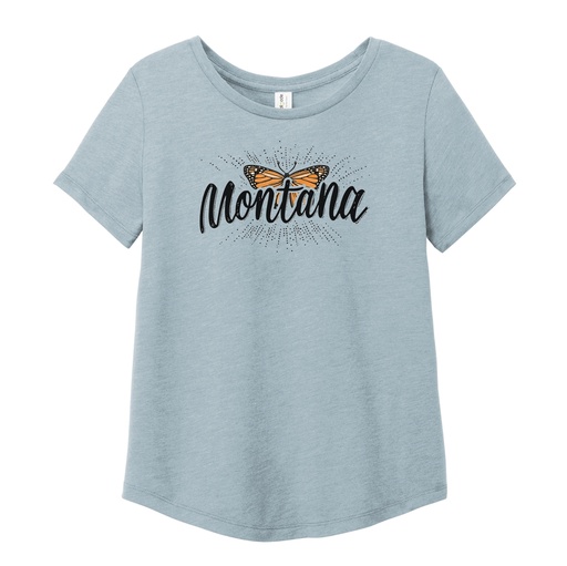 Butterfly Montana - Women's Tri-Blend Scoop Neck Tee