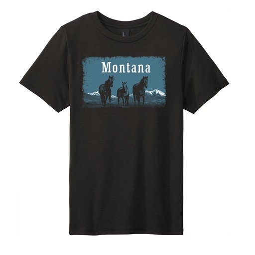 Wild Horses Montana - Youth Soft Blend Tee