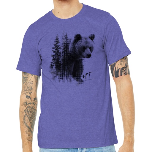 Multi Exposure Bear - Unisex Soft Blend Tee