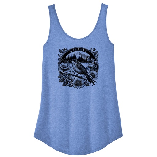 Meadowlark Flowers Montana - Women's Relaxed Tri-Blend Tank