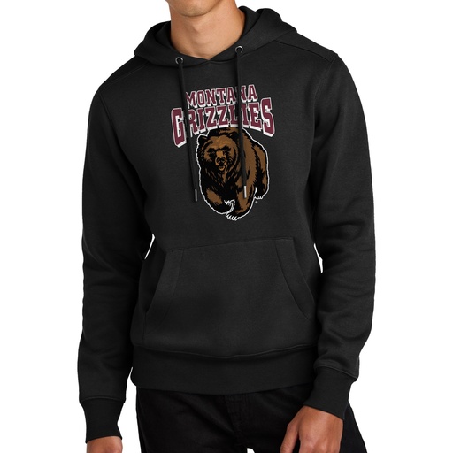 Grizzlies Charging Bear - Fleece Hoodie