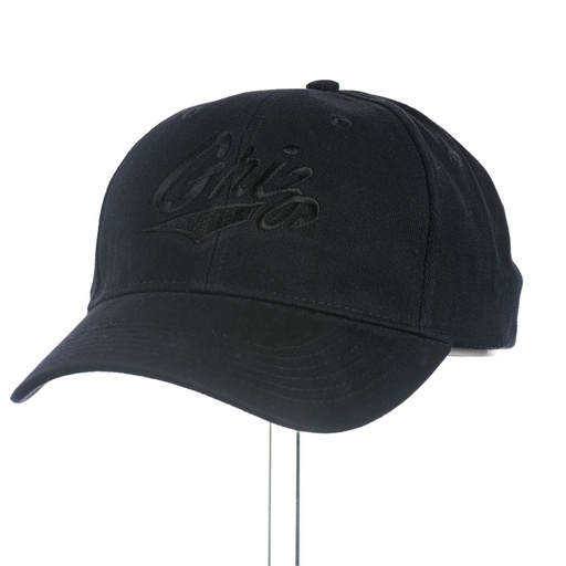 [CP82-EMTG02-BLK-OS] Blackout Griz Logo - Brushed Twill Cap