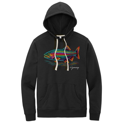 Many-Color Trout - Wyoming - Recycled Fleece Hoodie