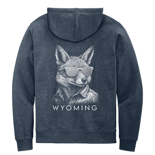 Glitter Sunglasses Fox - Wyoming - Full-Zip Hoodie