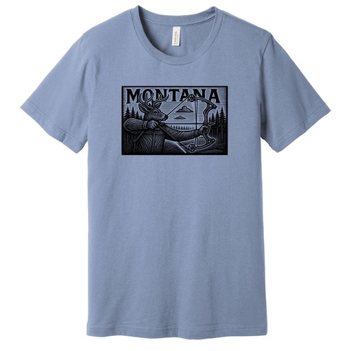 Woodcut Dear Archer - Unisex Soft Blend Tee