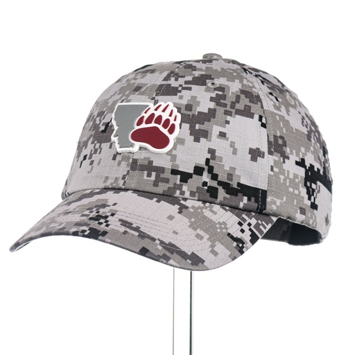 [C925-EMTG2101-GCM] Montana 3D Griz Paw Patch - Ripstop Digital Camo Cap