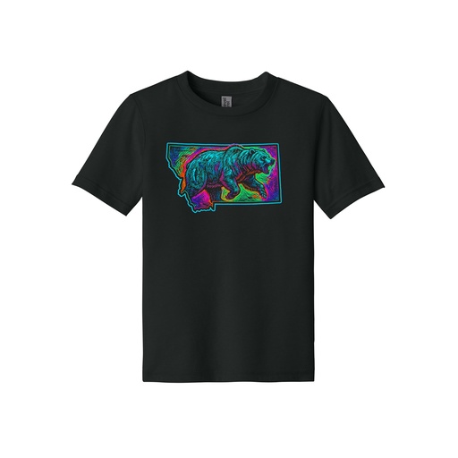 Blacklight Bear MT - Youth CVC Tee